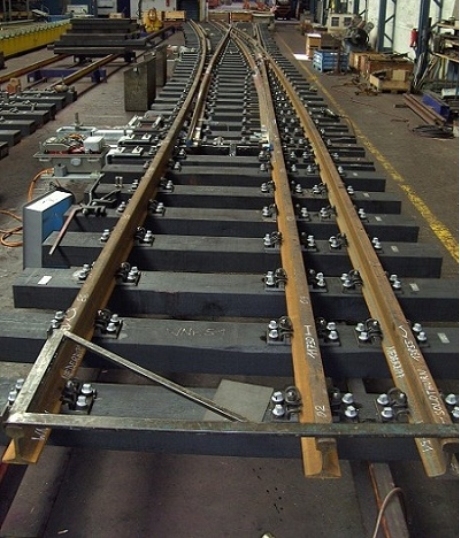 Railroad Tracks Frog Junction Switch Crossing Image1