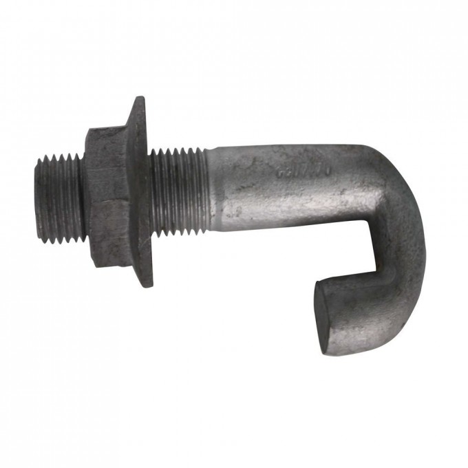Plain Steel Bent Anchor Bolt with Nuts Image1