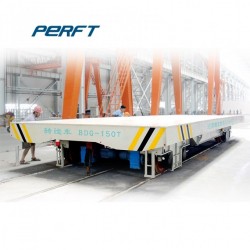 Metal Industry Electric Flat Rail Transfer Trailer Vehicle