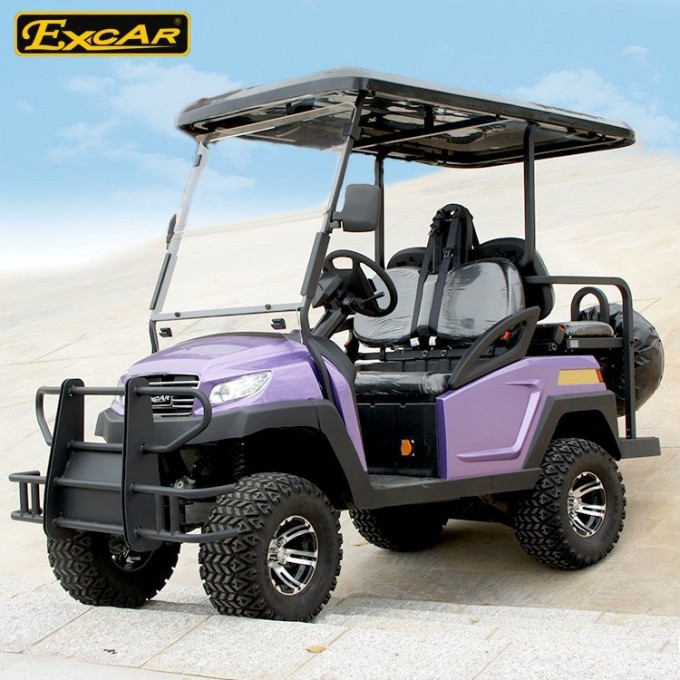 Hot Sale 4 Seater Lifted Hunting Tyre Electric Golf Cart Image1