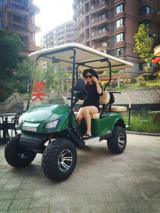 Factory 4 Seaters Electric Golf Cart with 48 Volt Battery Image1