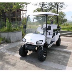 4 Passenger Electric Hunting Golf Cart with Basket