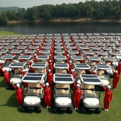 Solar Power 2 Seater Electric Golf Carts