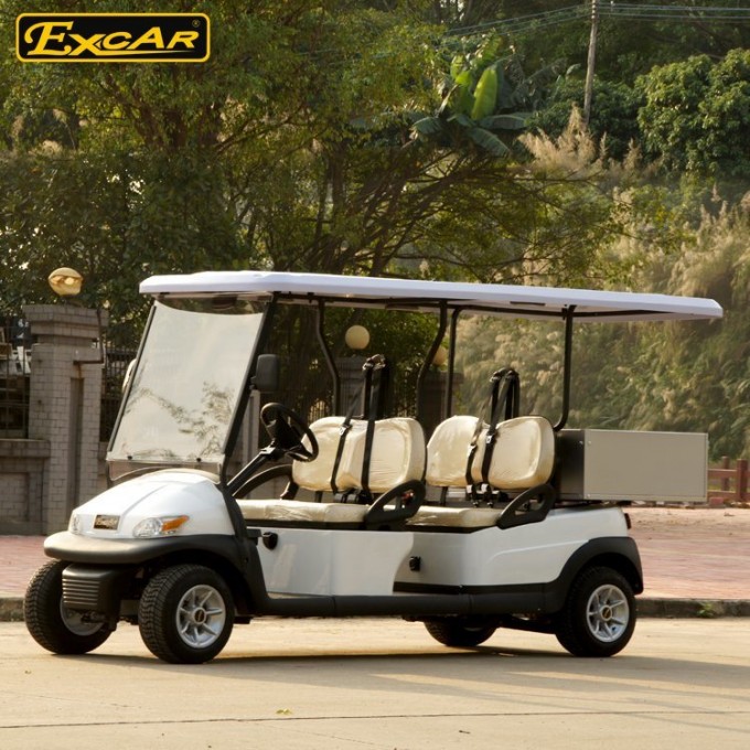Cheap Excar 4 Seats Electric Golf Cart with Cargo Image1