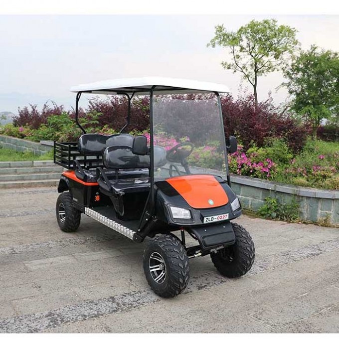 48V 4 Wheels 4 Seater Alum Chassis Electric Golf Cart Image1