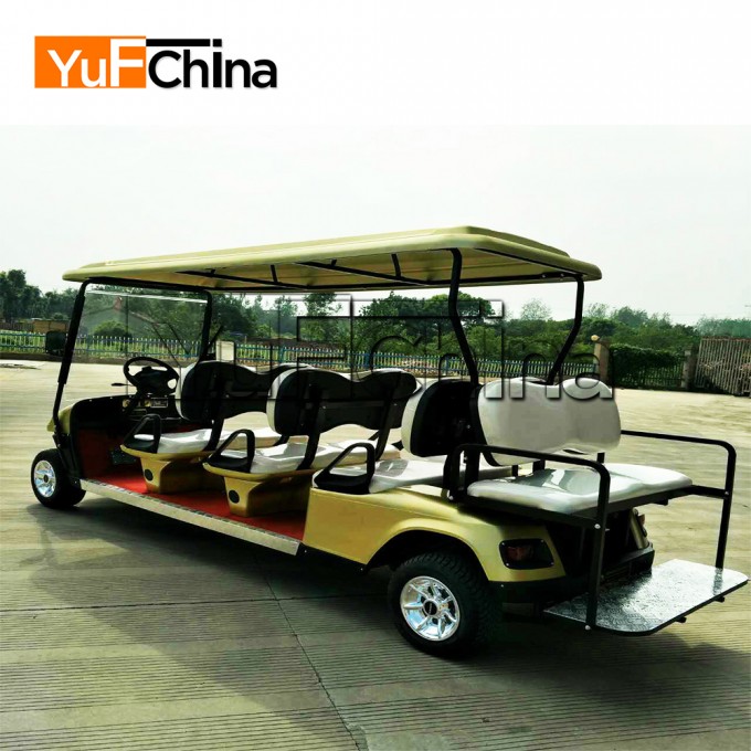 Manufacturer Supply Battery Operated 8 Seat Golf Cart Image1