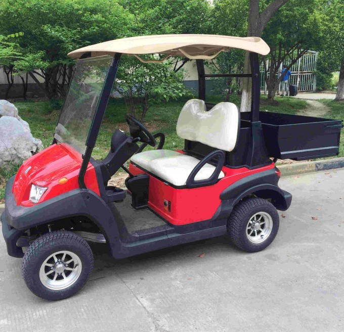 Electric Golf Cart with Cargo Box Image1