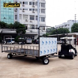2 Seater Four Wheel Electric Golf Cart with Trailer