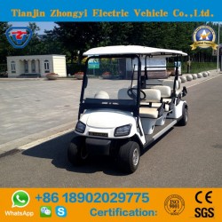 Zhongyi 8 Passengers off Road Battery Powered Classic Shuttle Electric Sightseeing Golf Cart with Hi