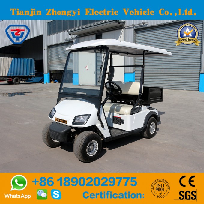 Zhongyi off Road Battery Powered Classic Shuttle Electric Sightseeing Cargo Golf Cart with Ce Certif Image1