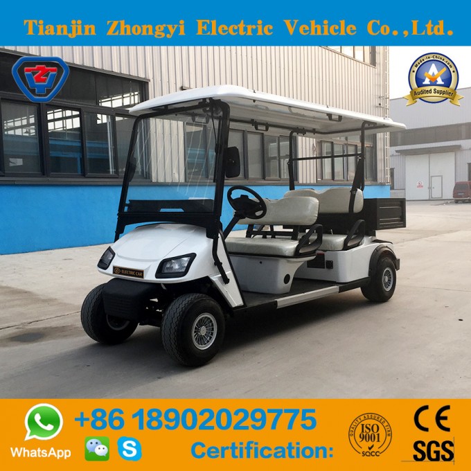 Zhongyi 4 Passengers off Road Battery Powered Classic Shuttle Sightseeing Cargo Mini Electric Golf C Image1