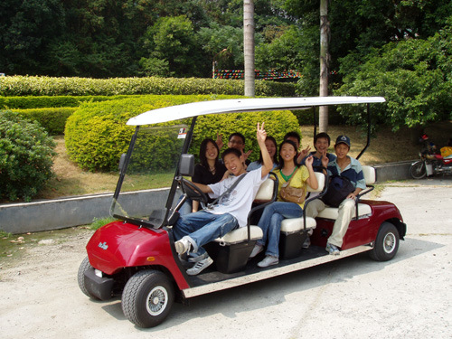 China Lvtong Produce 8 Seaters Electric Golf Cart Image1
