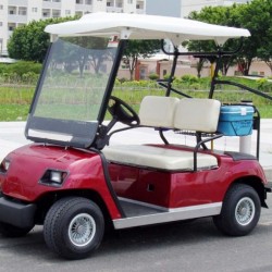 2 Seater Red Electric Golf Shuttle Cart