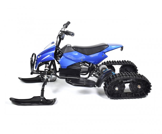 Winter Snow Tranportation Scooter Electric Ski Mobile with Rubber Tracks for Kids Image1