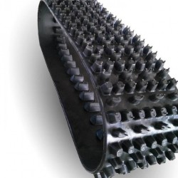 Rubber Track with 320mm Width for Snow Use, with Customized Wheels
