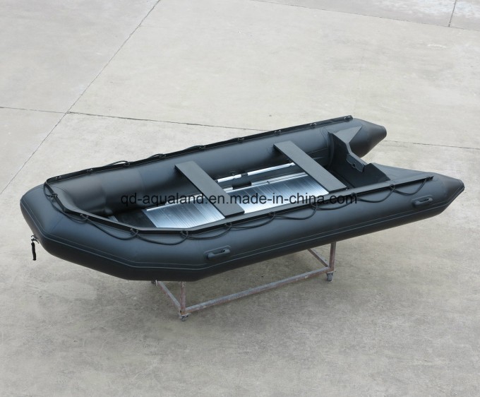 Aqualand 13feet 4.25m Inflatable Rescue Rubber Motor Boat/Military Boat (aql425) Image1
