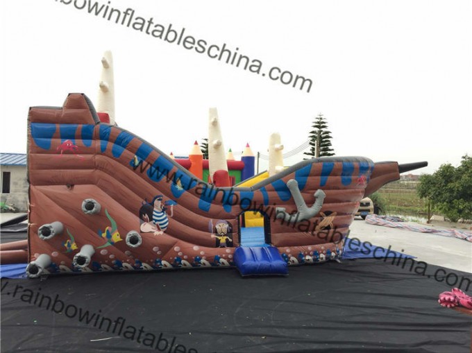 Cost-Effective Personal or Commercial Inflatable Pirate Boat for Kids Image1