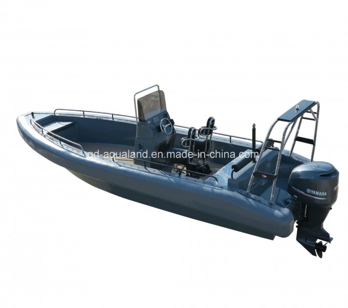 Aqualand 26feet 8m Non-Air Filled Tube Rib Rescue Patrol /EVA Soliad Foam Fender Rigid Inflatable Mo Image1