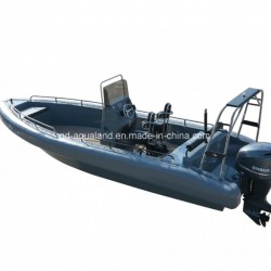 Aqualand 26feet 8m Non-Air Filled Tube Rib Rescue Patrol /EVA Soliad Foam Fender Rigid Inflatable Mo