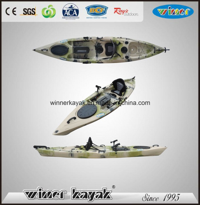 Plastic Fishing Kayak Boat with Fishing Pod No Inflatable Kayak Image1