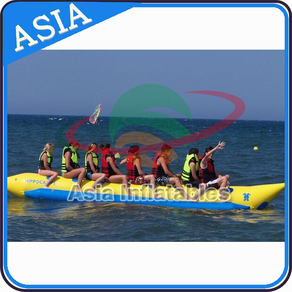 8 Person Single Line Towable Inflatable Banana Boat Water Adventure Image1
