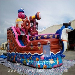 Rainbow Hot Sale Inflatable Pirate Boat
