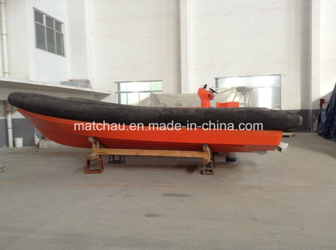 High Speed Inboard Engine Semi Rigid Inflatable Fast Rescue Boat Image1