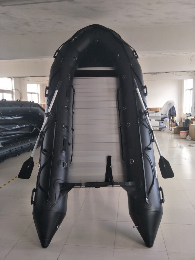 Black Military Boat Inflatable Boat 4.6m Image1