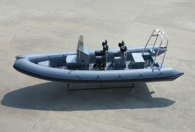 Aqualand 21feet Hypalon Motor Boat/Rigid Inflatable/Rib Boat (RIB640T) Image1