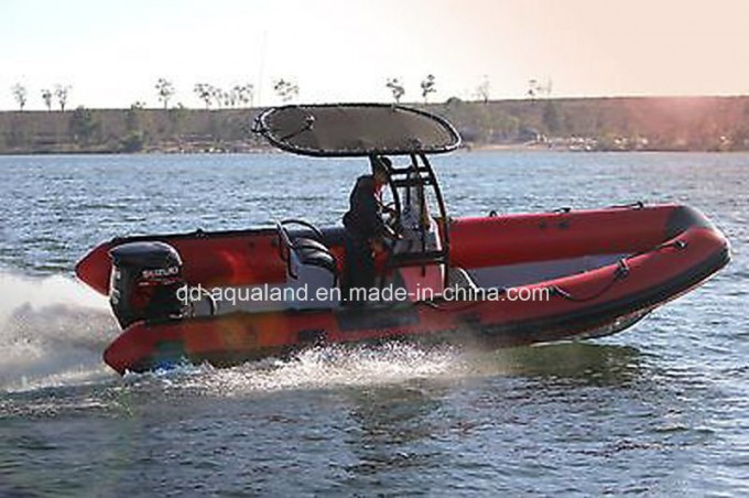Aqualand 21feet 6.4m Rib Motor Boat/Rigid Inflatable Patrol Boats (RIB640T) Image1