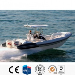Hypalon Rib Boat Rigid Fiberglass Hull Inflatable Boat