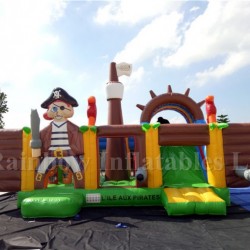France Customer New Giant Combo Inflatable Pirate Boat for Sale