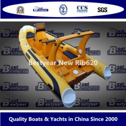 Bestyear Rigid Inflatable Boat of New Rib620
