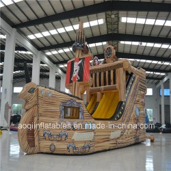 Commercial Used PVC Inflatable Pirate Boat with Bounce Slide (AQ1506)