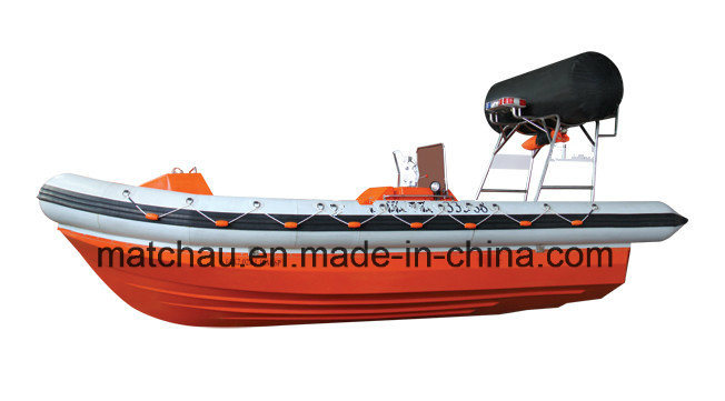 Solas Approval Semi Rigid Inflatable Fender Fast Rescue Boat Image1