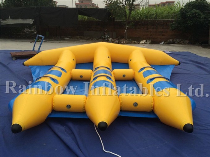Inflatable Sealed Boat for Double Person/Inflatable Fly Fish Water Sport Game Image1