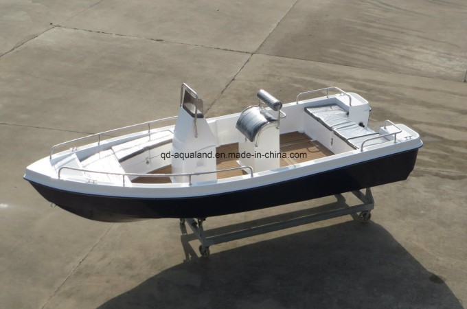 China Aqualand 18feet 5.5m Fiberglass Motor Boat/Sports Fishing Boat/Panga Boat (180) Image1