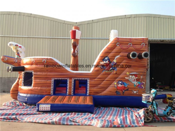 Inflatable Pirate Ship Slide Inflatable Slide Pirate Boat Image1