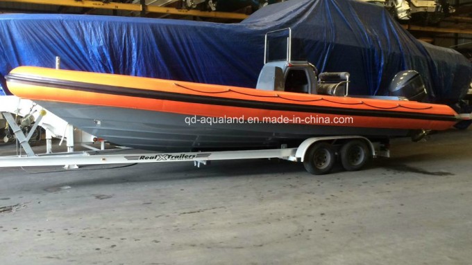 Aqualand 30feet 9m Military Rigid Inflatable Boat/Rib Patrol Boat (RIB900) Image1