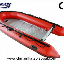 Plywood Floor Inflatable Boat for Fishing (FWS-A380)