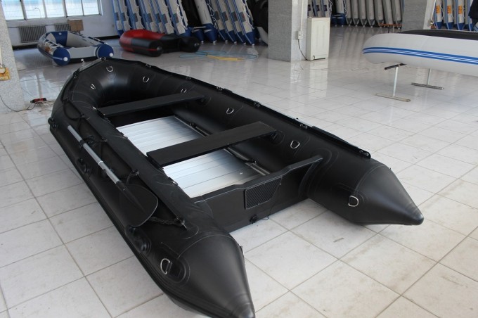 Olive Green Inflatable Boat for Fishing Image1
