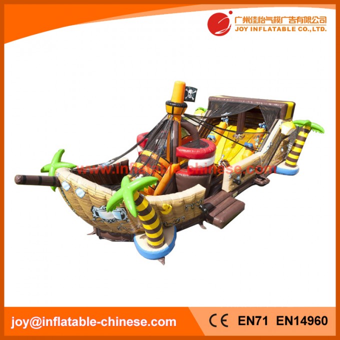 2018 Popular Mega Ballcanon Gaint Inflatable Pirate Boat (T6-611) Image1