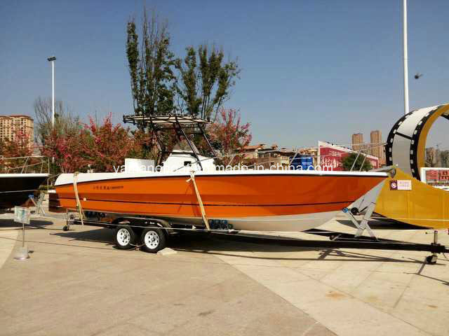 27FT T-Top Fiberglass Sports Boat Image1