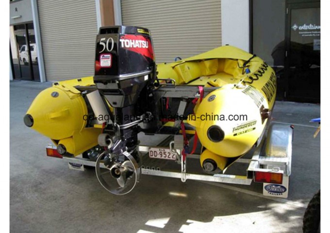 Aqualand 17feet 5.3m Hypalon Rubber Motor Inflatable Rescue Boat (aql-530) Image1