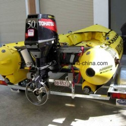 Aqualand 17feet 5.3m Hypalon Rubber Motor Inflatable Rescue Boat (aql-530)