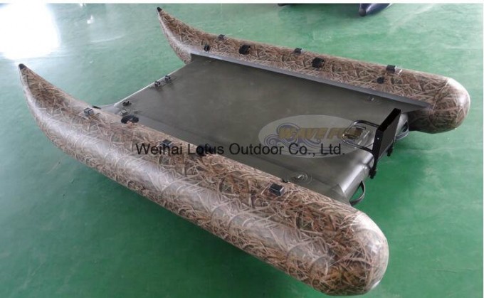 New design Pontoon Air Deck Boat Pad Fishing Boat Different Color Fishing Boat Image1