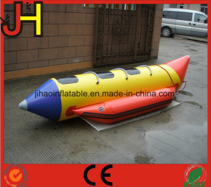 Colorful 3 Person Inflatable Single Tube Banana Boat Image1