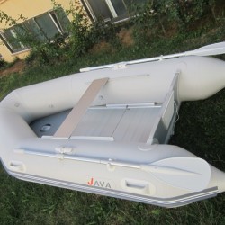 Small Inflatable Fishing Boat with Full Set Oars and Pump