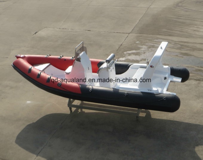 Aqualand 20feet 6.2m Rib Motor Boat/Rigid Inflatable Fishing Boat (RIB620D) Image1