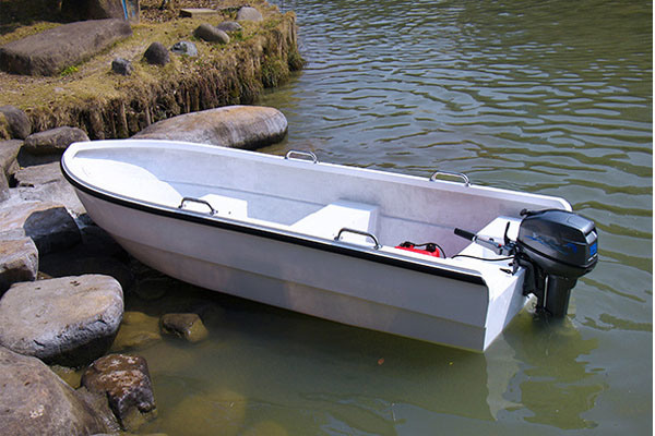 Hongjun Fiberglass Fishing Inflatable Boat Yacht with Outboard Engine Image1